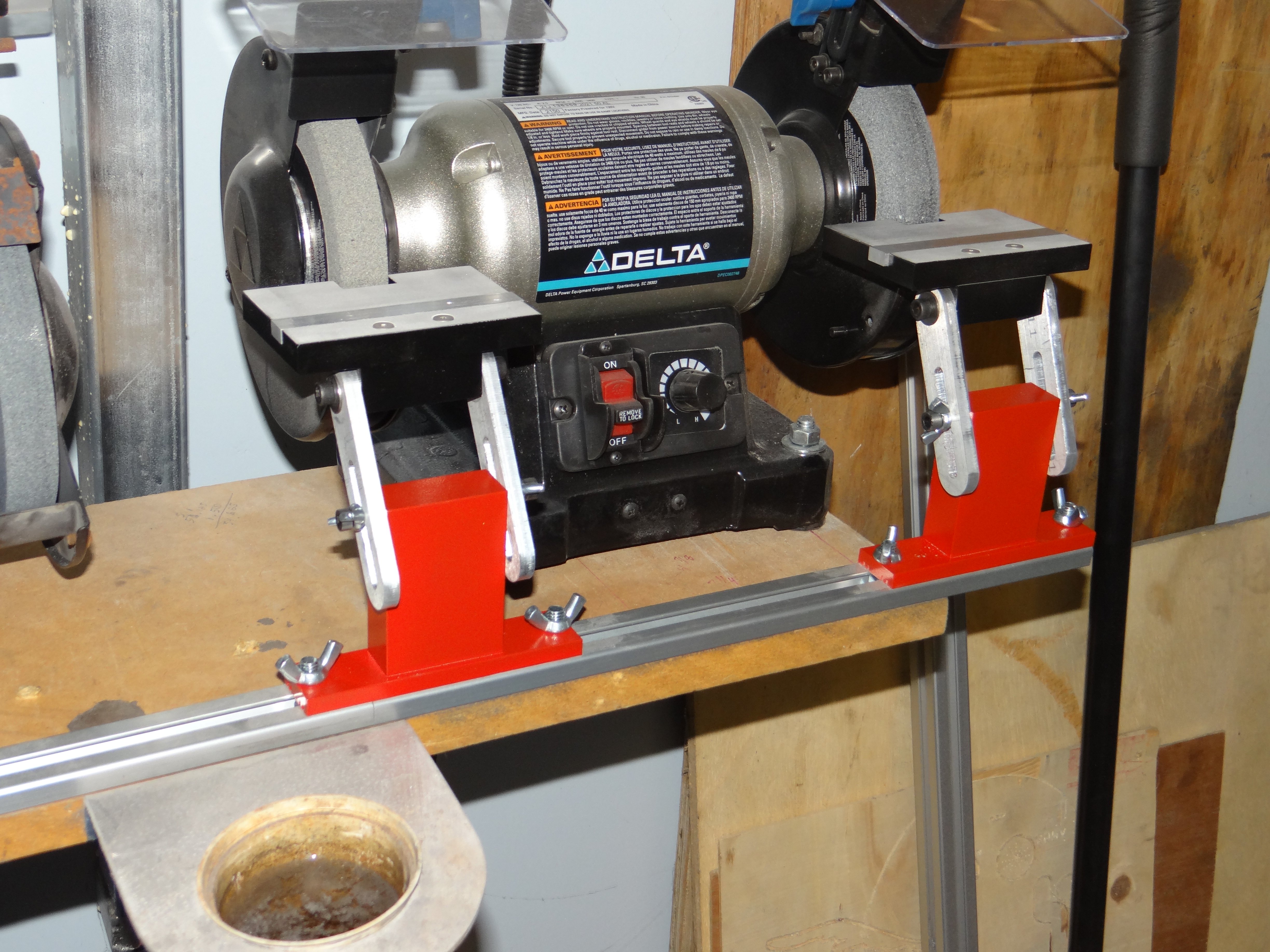 Fed up with a flimsy bench grinder tool rest. | Home Model Engine ...