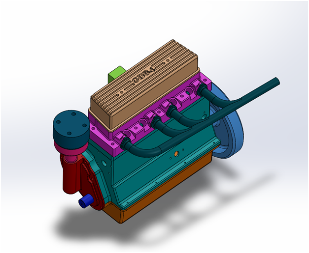 GDB4 - Inline 4 Cylinder, 4 stroke IC engine by George Britnell | Home ...